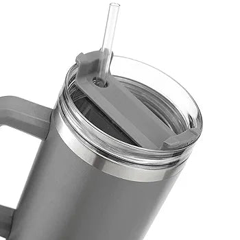1200ml Stainless Steel Insulated Tumbler with Handle & Straw Lid | Double Wall Vacuum Flask | Custom Bulk Corporate Gift”