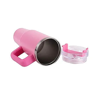 1200ml Stainless Steel Insulated Tumbler with Handle & Straw Lid | Double Wall Vacuum Flask | Custom Bulk Corporate Gift”